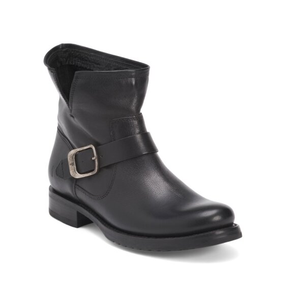 FRYE Black Made In Mexico Leather Veronica Booties - Picture 1 of 2